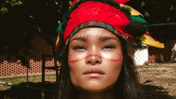 Native American woman Thanksgiving