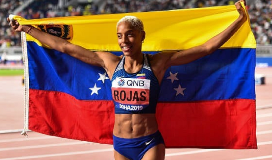 Venezuela Sports Bra (Women) Tricolor Camo - 7 Stars - Venezuela Mundial