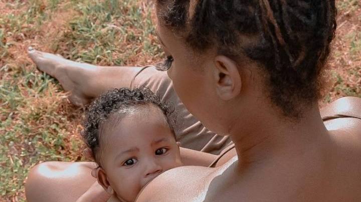 black breastfeeding