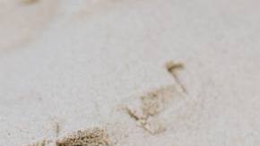 crystals on the beach