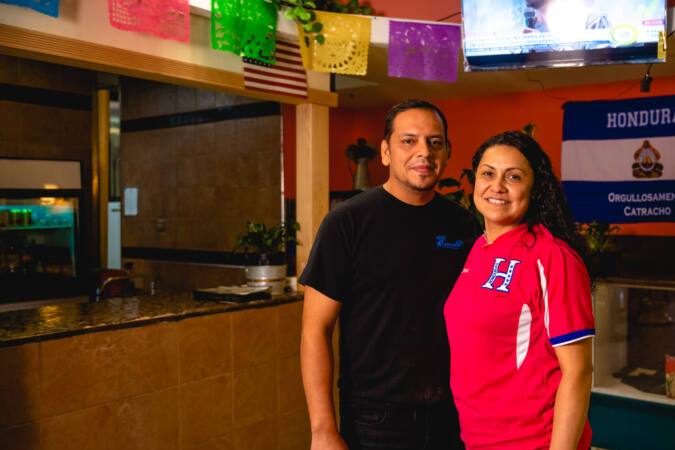 Founders of Antojitos El Catracho