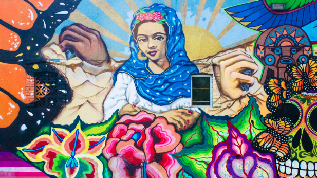 Los Galanes Restaurante Mexicano, mural